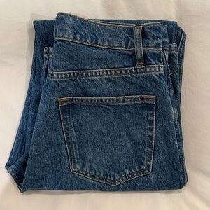 Reformation Val 90s Mid Rise Straight Jeans in Pelican